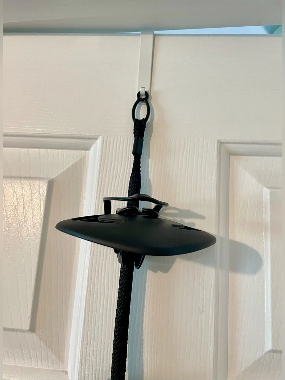 Over-the-Door Cap Rack System – 9 Adjustable Hat Clips – Black